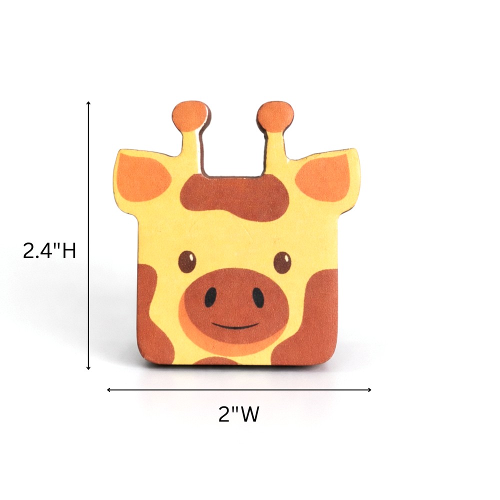 Kids Handmade Acacia Wood Giraffe Drawer Knob